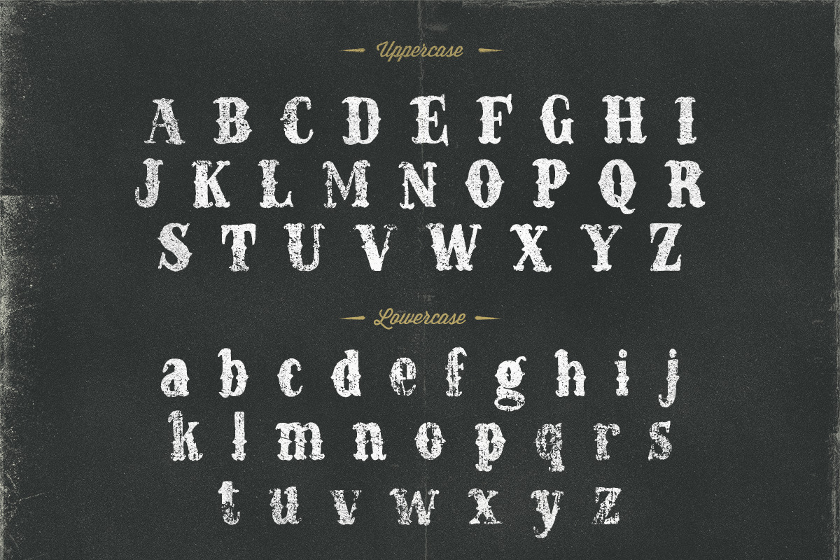 Western font Grit hand made typeface, a Font by Itsmesimon (Photo 2 of 5)
