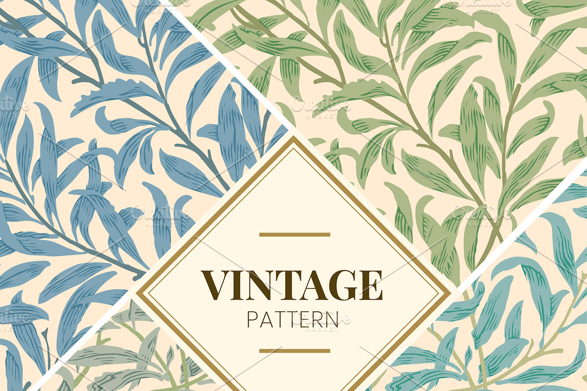 Vintage Illustration of Willow Bough, a Background Graphic by rawpixel