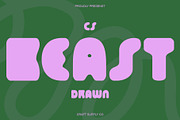 CS Beast Drawn, a Sans Serif Font by Craft Supply Co. (Thumbnail 1 of 8)