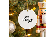 Ceramic Ornament Mockup, a Merchandise Mockup by EmpaviMockups (Thumbnail 3 of 4)