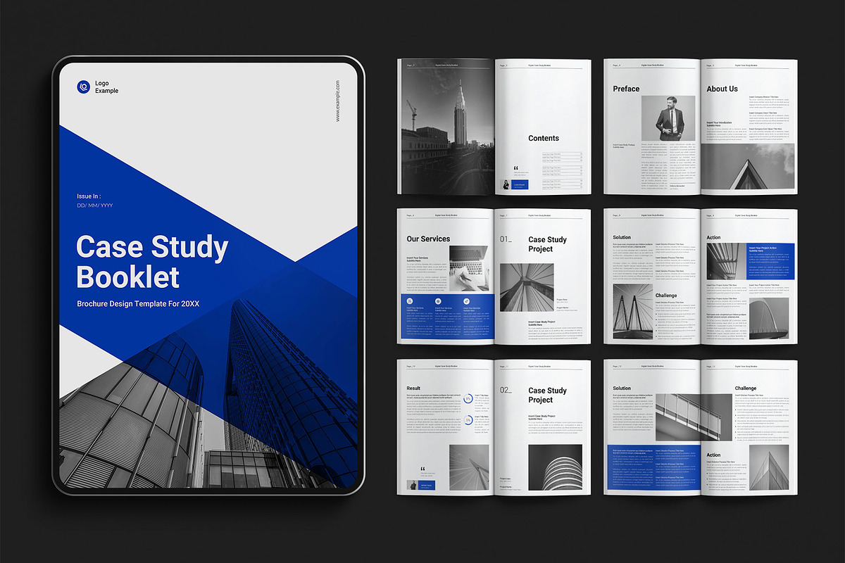 Digital Case Study Booklet Template, a Brochure Template by E-Type (Photo 1 of 7)