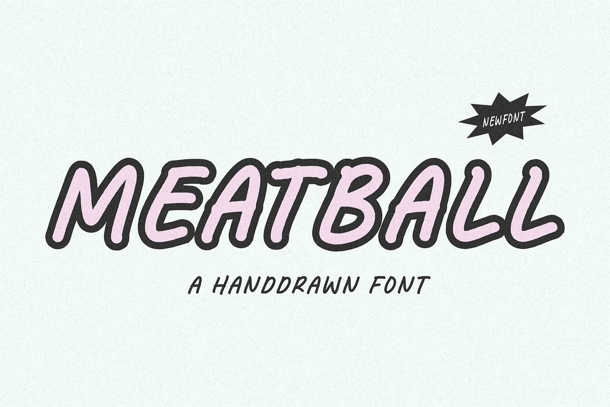 Meatball Font, a Handwritten Font by Balpirick Studio (Photo 1 of 4)