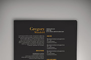 Noir and Blanc CV (DOC + PSD), a Resume Template by Valeur Design (Thumbnail 1 of 4)