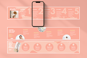 Peach Instagram Carousel Templates