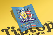 Retro Back to School Flyer Template, a Flyer Template by Tiptop Graphic (Thumbnail 5 of 5)