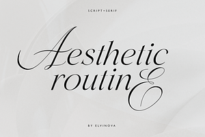 Aesthetic Serif & Script Font Duo