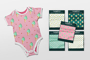 Lime cream summer seamless patterns, a Pattern Graphic by Dreamline Desings (Thumbnail 2 of 9)