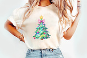 Colorful Glitter Coquette Christmas, an Illustration by Watercolor design (Thumbnail 2 of 6)