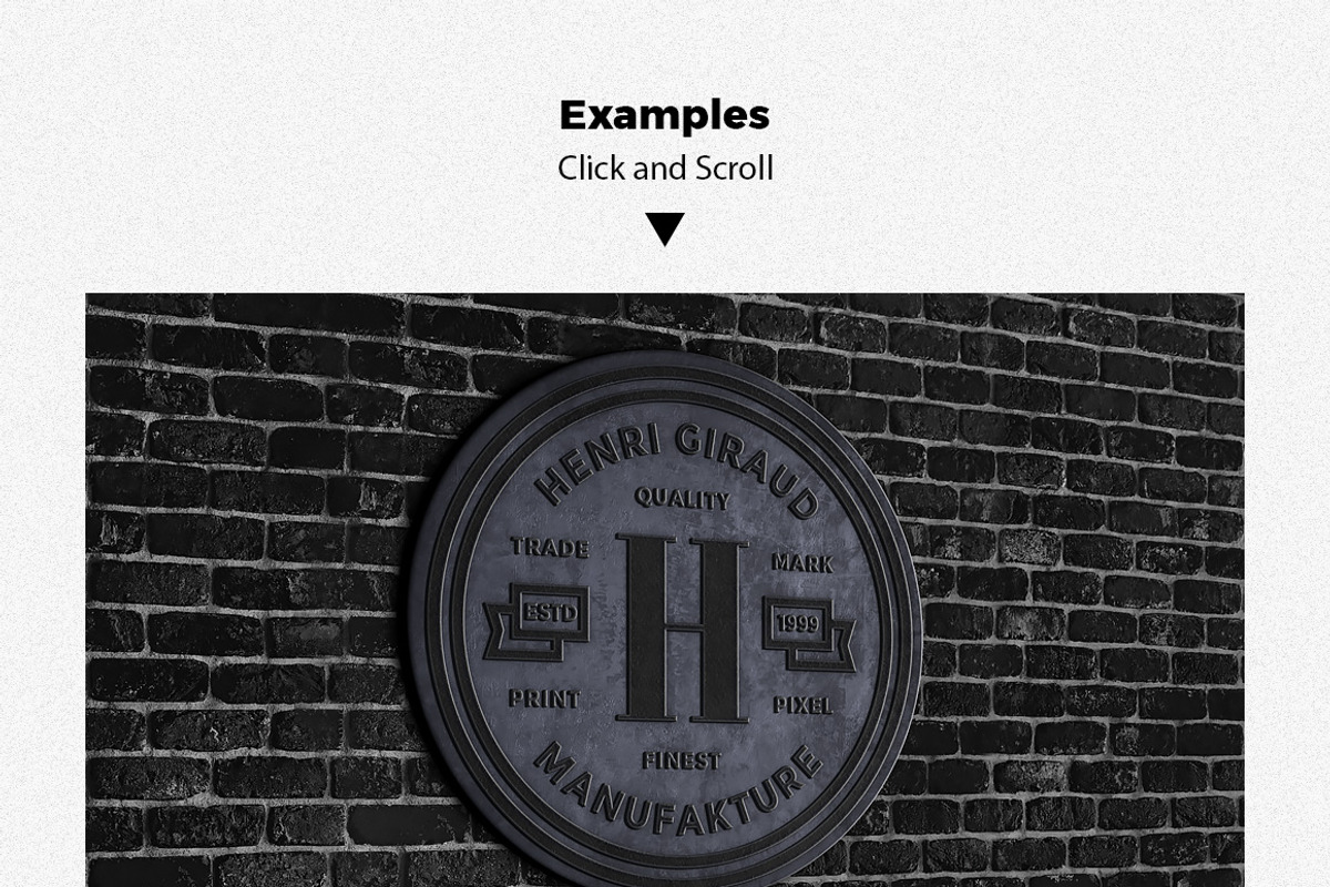 3D signboard logo mock +  templates, a Household Mockup by PrintPixel (Photo 3 of 4)
