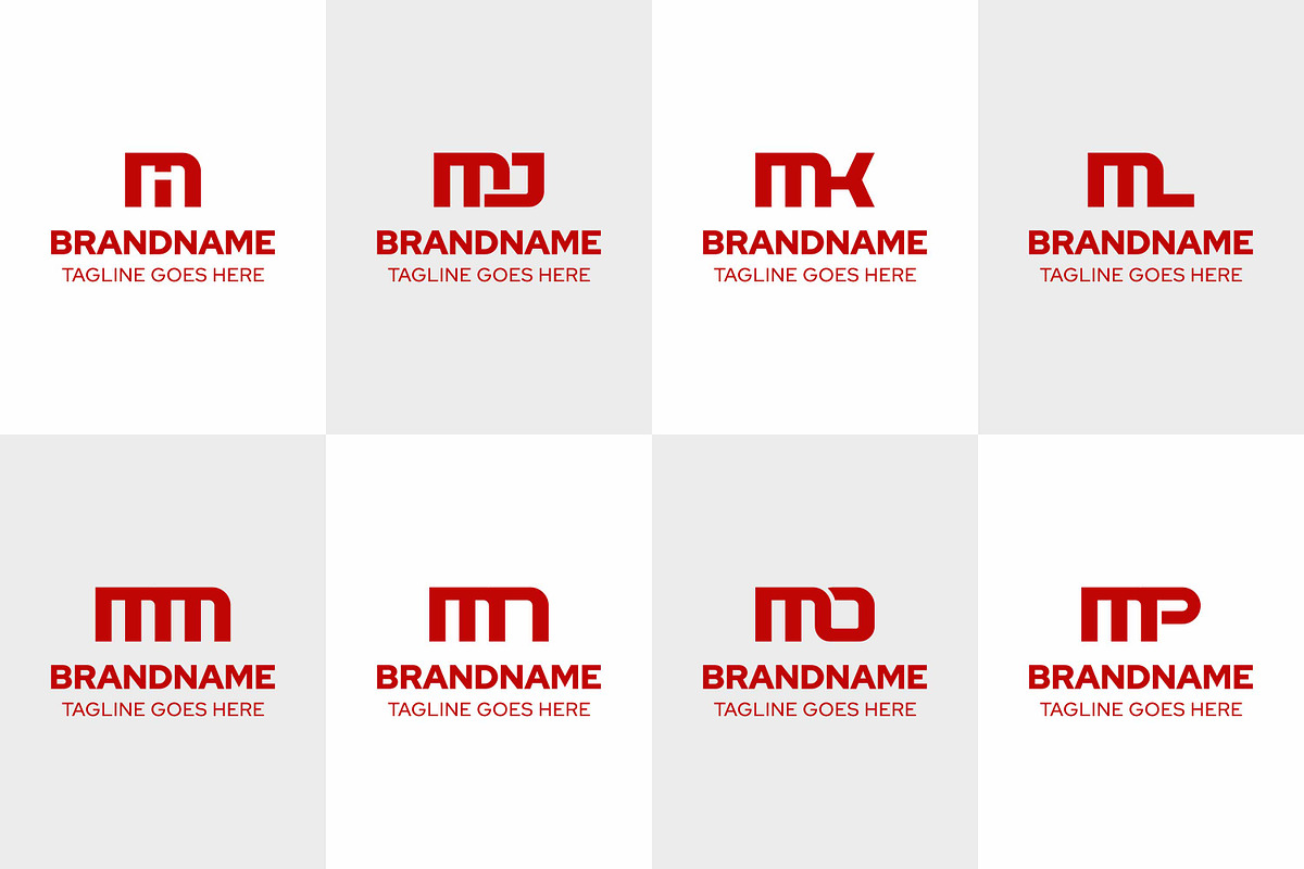 Letters MI MJ MK ML MM MN MO MP Logo, a Branding & Logo Template by Pray Art Design Studio (Photo 1 of 2)