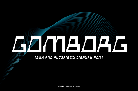 Gomborg - Techno Font, a Sans Serif Font by Iqsiart Studio