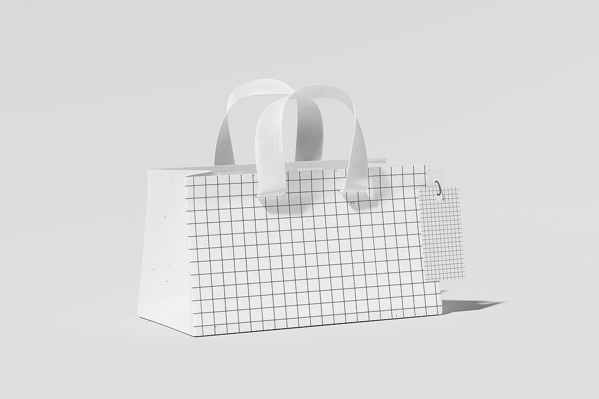 Big Paper Bag Branding Mockup, a Cups & Container Mockup by Eklip Studio (Photo 5 of 5)