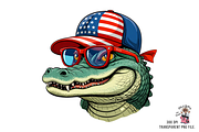 Alligator Png, Patriotic Png Bundle, an Illustration by Clipart Bloom (Thumbnail 2 of 11)