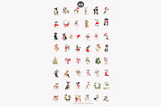 watercolor clipart Christmas dog set, a Decorative Illustration by Patishop Art (Thumbnail 6 of 6)