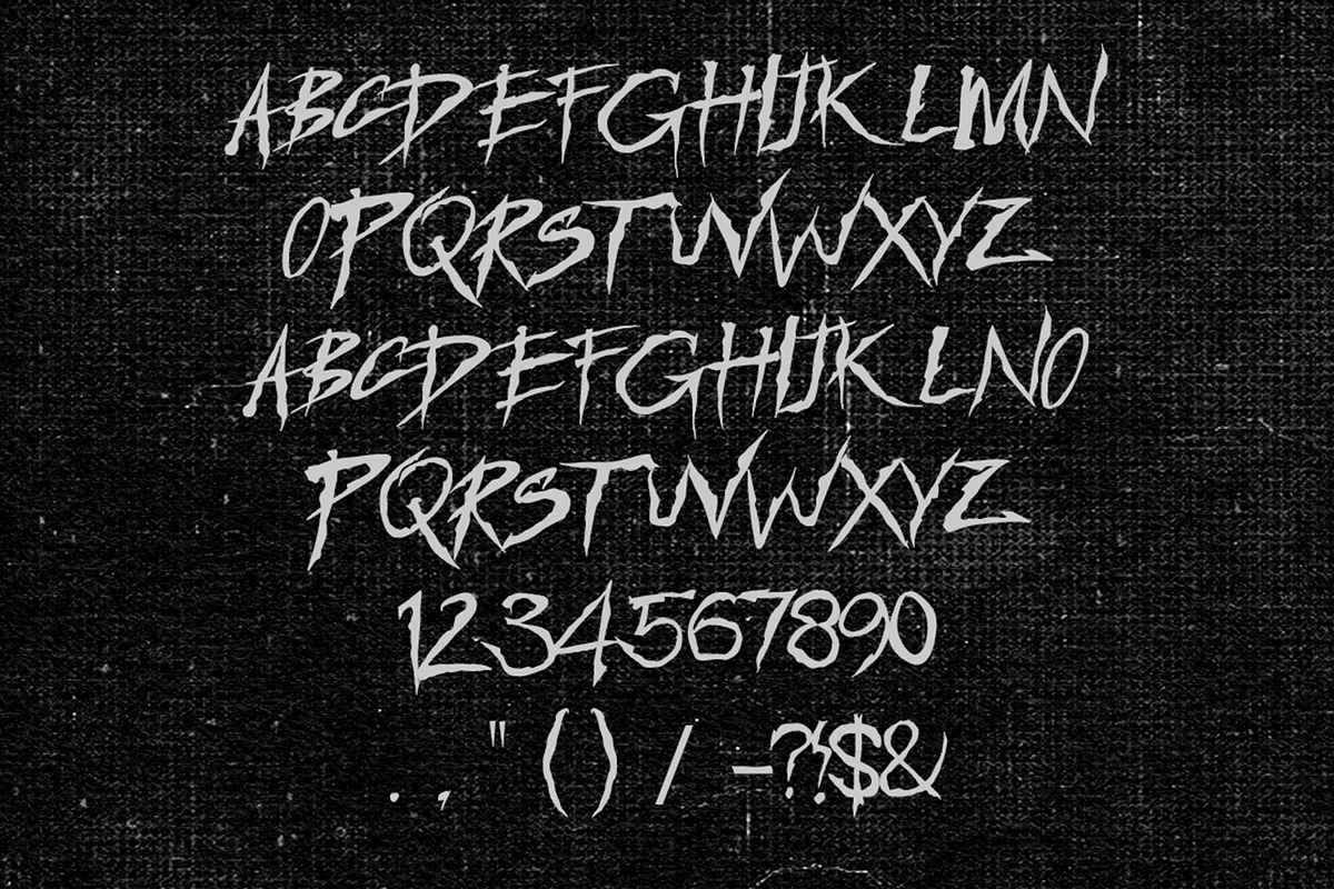 Same - Horror Font, a Handwritten Font by Ideal Eksis (Photo 5 of 7)