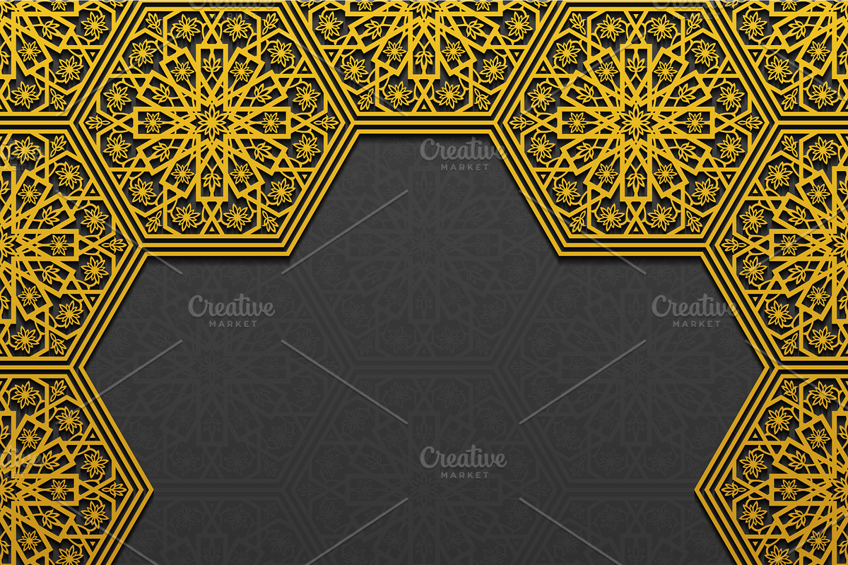 Set of Decorative Floral Frames, a Decorative Illustration by Absent A (Photo 1 of 6)
