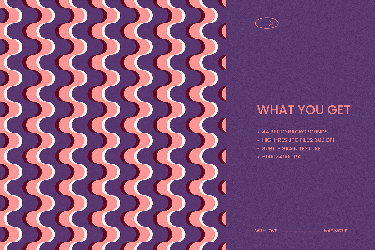 Retro Groovy Backgrounds, a Background Graphic by May Motif (Photo 2 of 20)