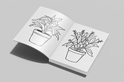 Pot Plant Coloring Page, a Graphic by Forhadx5 (Thumbnail 6 of 6)