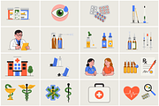 Medical Illustrated Icons, an Illustration by magictragic (Thumbnail 2 of 2)