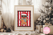 Christmas Coquette Stamps Gingerbrea, an Illustration by CreationArt (Thumbnail 3 of 4)