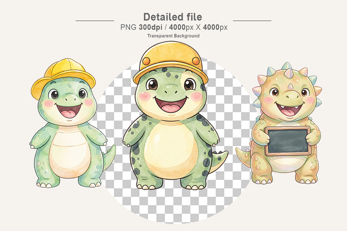 School Dino Sublimation, an Illustration by Artnoy (Photo 3 of 8)