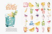 preppy cocktail clipart bundle, a Decorative Illustration by Patishop Art (Thumbnail 10 of 13)