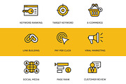 48 SEO Icons, an Outline Icon by kucingklawu (Thumbnail 3 of 7)