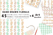 BLOSSOM - Hand Drawn Florals Pattern, a Pattern Graphic by Design Unique (Thumbnail 1 of 8)