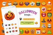 Halloween Emojis Set, an Emoji Icon by Voysla's Shop (Thumbnail 1 of 6)