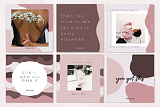 Pale Pink Curves Instagram Templates, a Social Media Template by bluevan (Thumbnail 3 of 5)