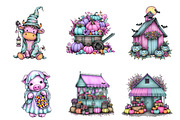 Cute Halloween Farm PNG Clipart, a Seasonal Illustration by DreamArtGraphic (Thumbnail 5 of 5)