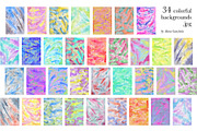 summer vibes watercolor textures, a Texture Graphic by alenaganzhela (Thumbnail 15 of 16)