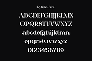 Rytega - Luxury Retro Font, a Serif Font by Iqsiart Studio (Thumbnail 11 of 15)