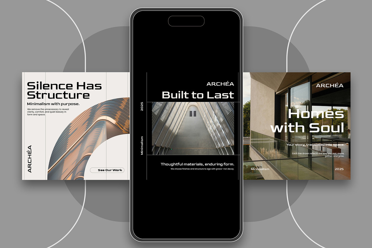 Archéa – Social Media Kit, a Social Media Template by Nenjo Studio (Photo 3 of 5)