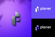 P Letter Monogram Symbol Logo Design, a Branding & Logo Template by Amadul11 (Thumbnail 1 of 4)