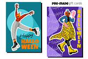 Halloween Characters & Gift Cards, a Seasonal Illustration by Panna Limon Store (Thumbnail 6 of 9)