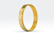 Silicone Rubber Wristband Mock-Up, an Apparel Mockup by DesignRushMarket (Thumbnail 6 of 9)
