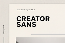 Creator Sans | Soft Minimalist Font