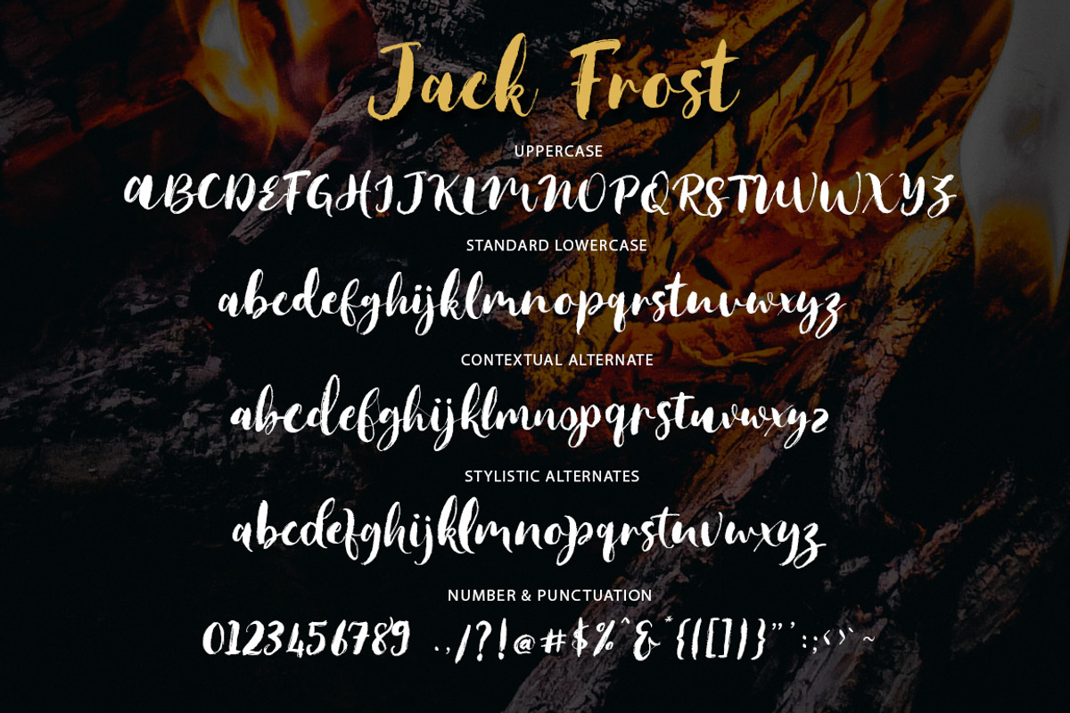 Jack Frost Brush, a Script Font by Siwox Studios (Photo 6 of 6)