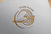 Female greek Archer logotype, a Branding & Logo Template by Alexandra De Angelis (Thumbnail 1 of 8)