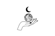 Hand Globe Silhouette Bundle, an Illustration by Designs_River (Thumbnail 8 of 31)