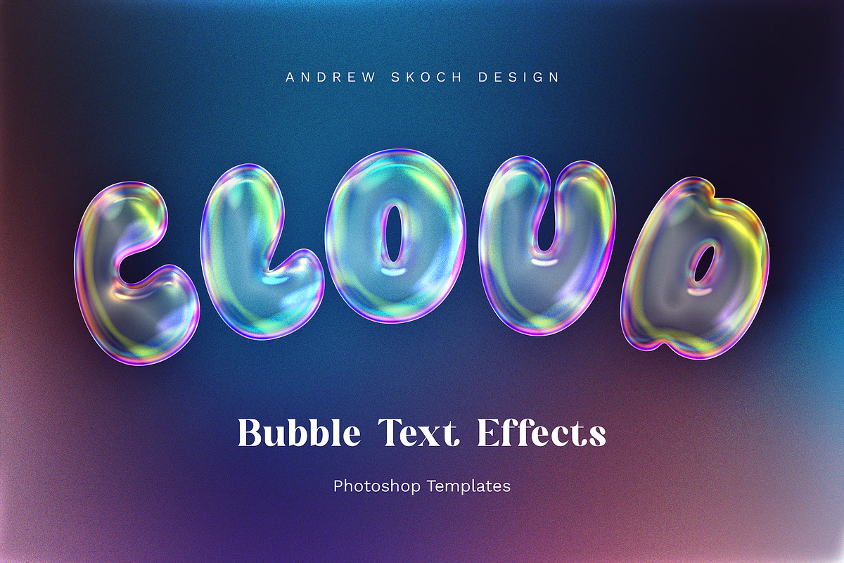 Bubble Text Effects, a Layer Style Add-On by Andrew Skoch Design