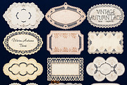 Vintage Autumn Lace Collection PNG, an Object Graphic by DreamoraArt (Thumbnail 7 of 8)