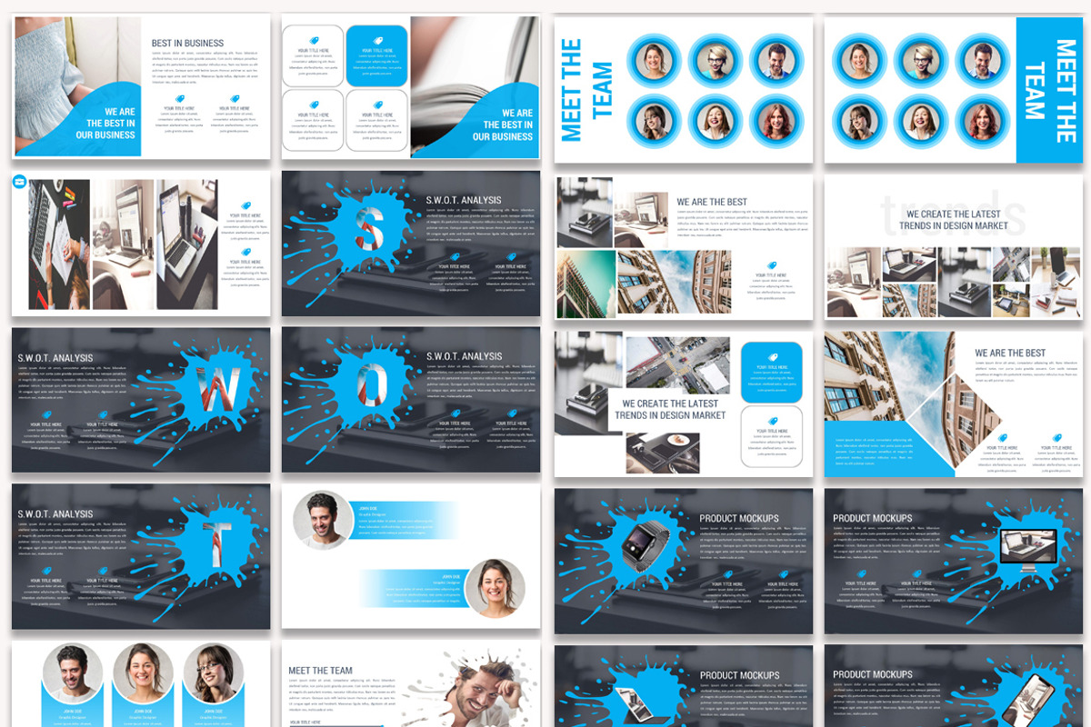 Market Trend Powerpoint Template, a Presentation Template by Creative ...