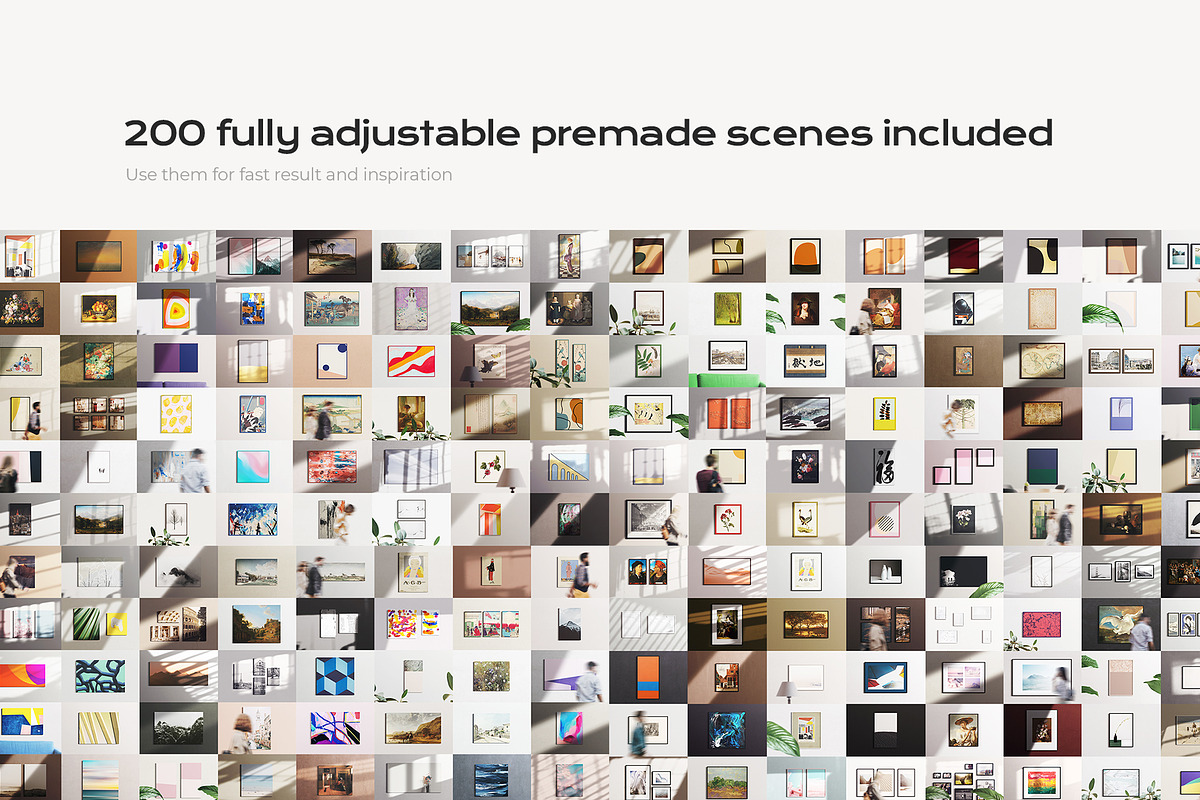 200 Frame Canvas Mockup Bundle, a Household Mockup by FoundImages (Photo 7 of 57)