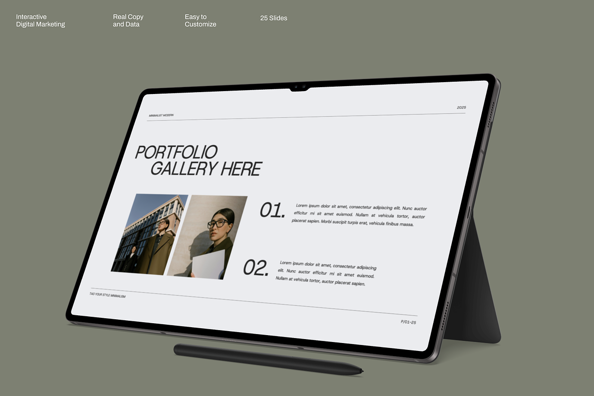 QuietImpact - Brand Proposal PPT, a Presentation Template by Dirtytemp Studio (Photo 6 of 7)