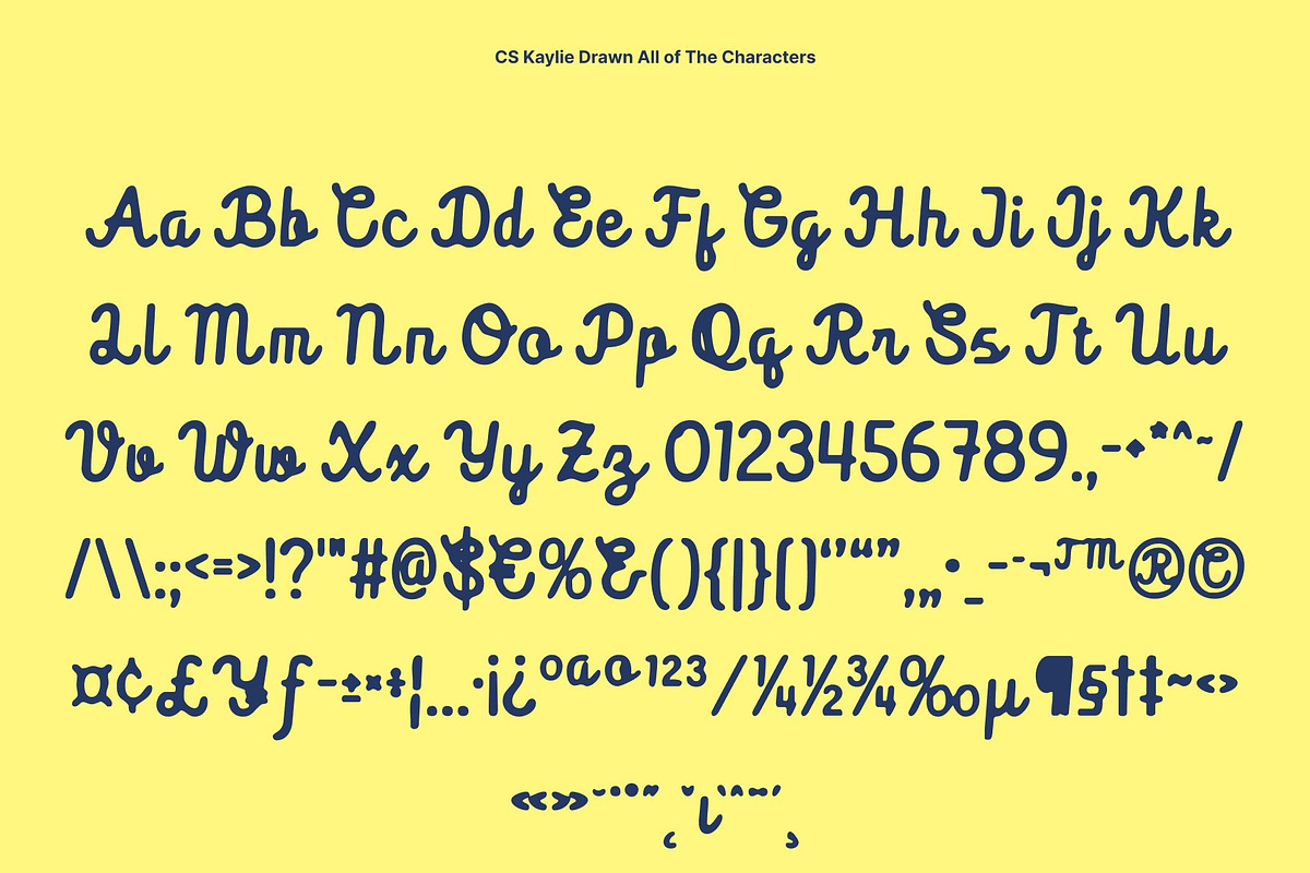 CS Kaylie Drawn, a Script Font by Craft Supply Co. (Photo 8 of 8)