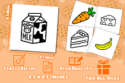 30 Food & Snacks Coloring Pages, a Food Illustration by FunFact (Thumbnail 2 of 3)