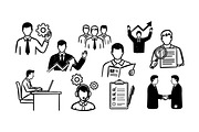 Business Teamwork Vector Icons, an Illustration by designvectx (Thumbnail 2 of 3)