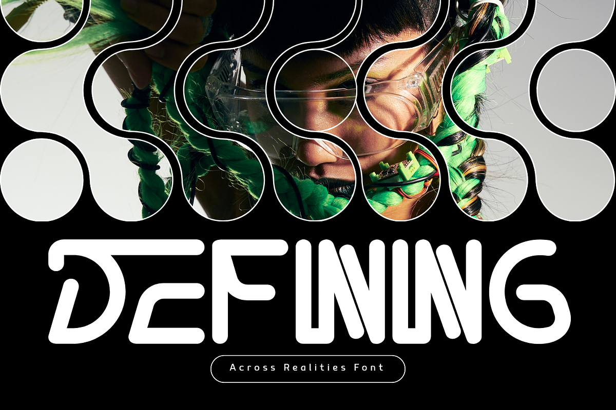 ACROSS REALITIES - FUTURISTIC FONT, a Sans Serif Font by 177Studio (Photo 2 of 8)